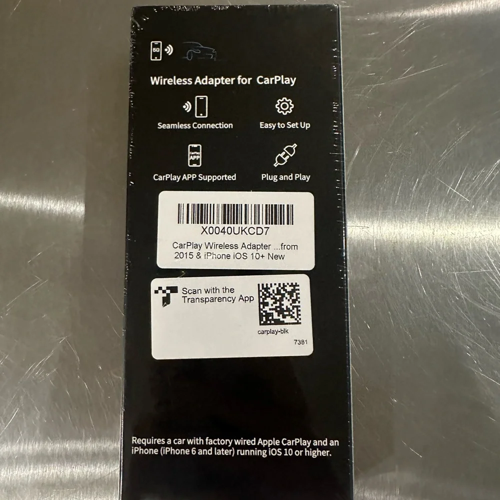 Wireless CarPlay adapter